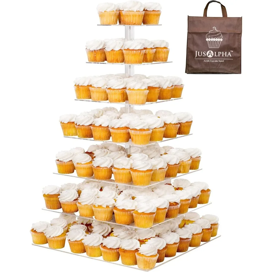 

Large 7 Tier Wedding Party Cupcake Tower StandCake and Dessert Tower 18 Inches Cake Stand 7S (Large)