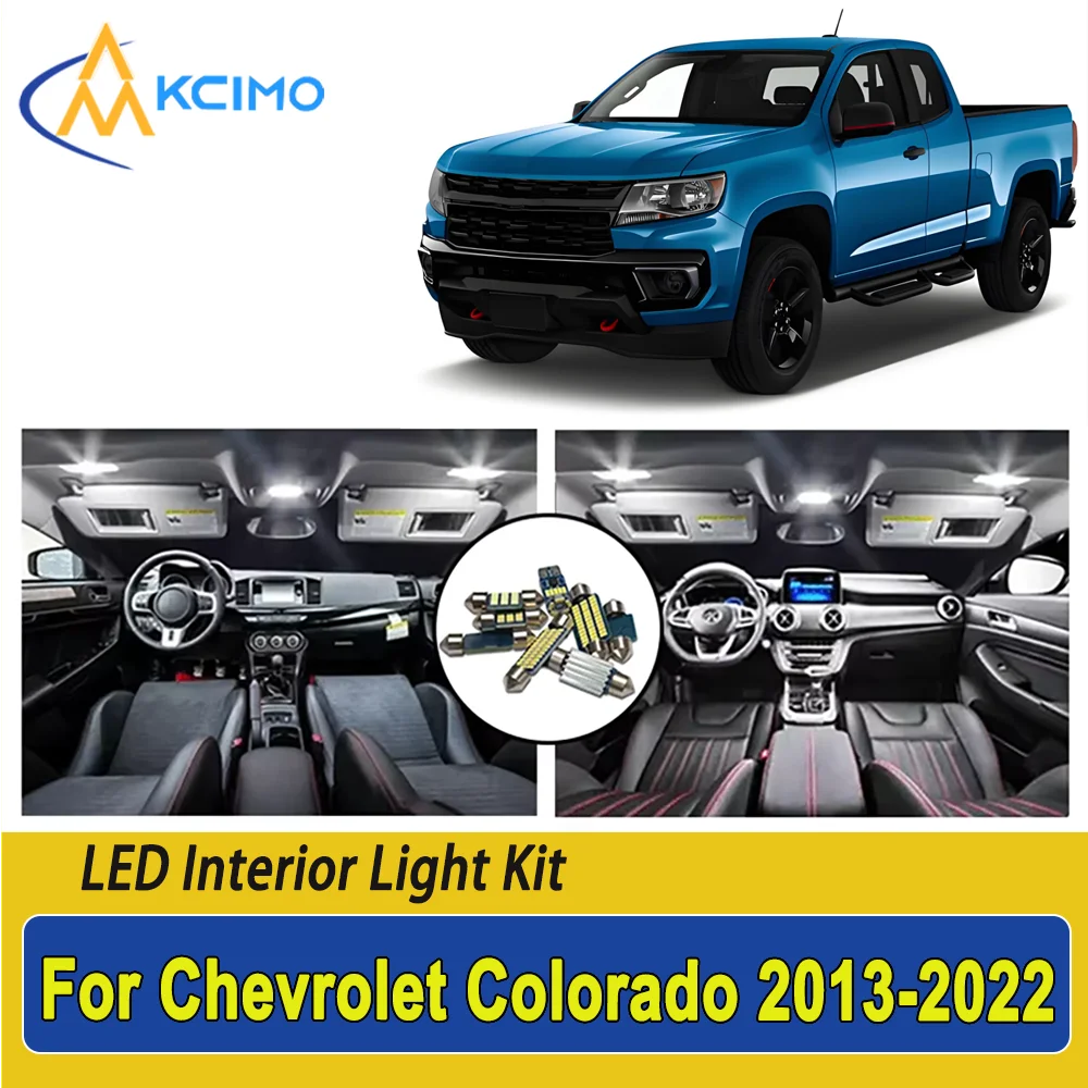 

New Light Bulb For Chevrolet Colorado (2013-2022) Premium Bright LED Interior Dome Map Trunk Light Kit Car Led Lamps Canbus Car