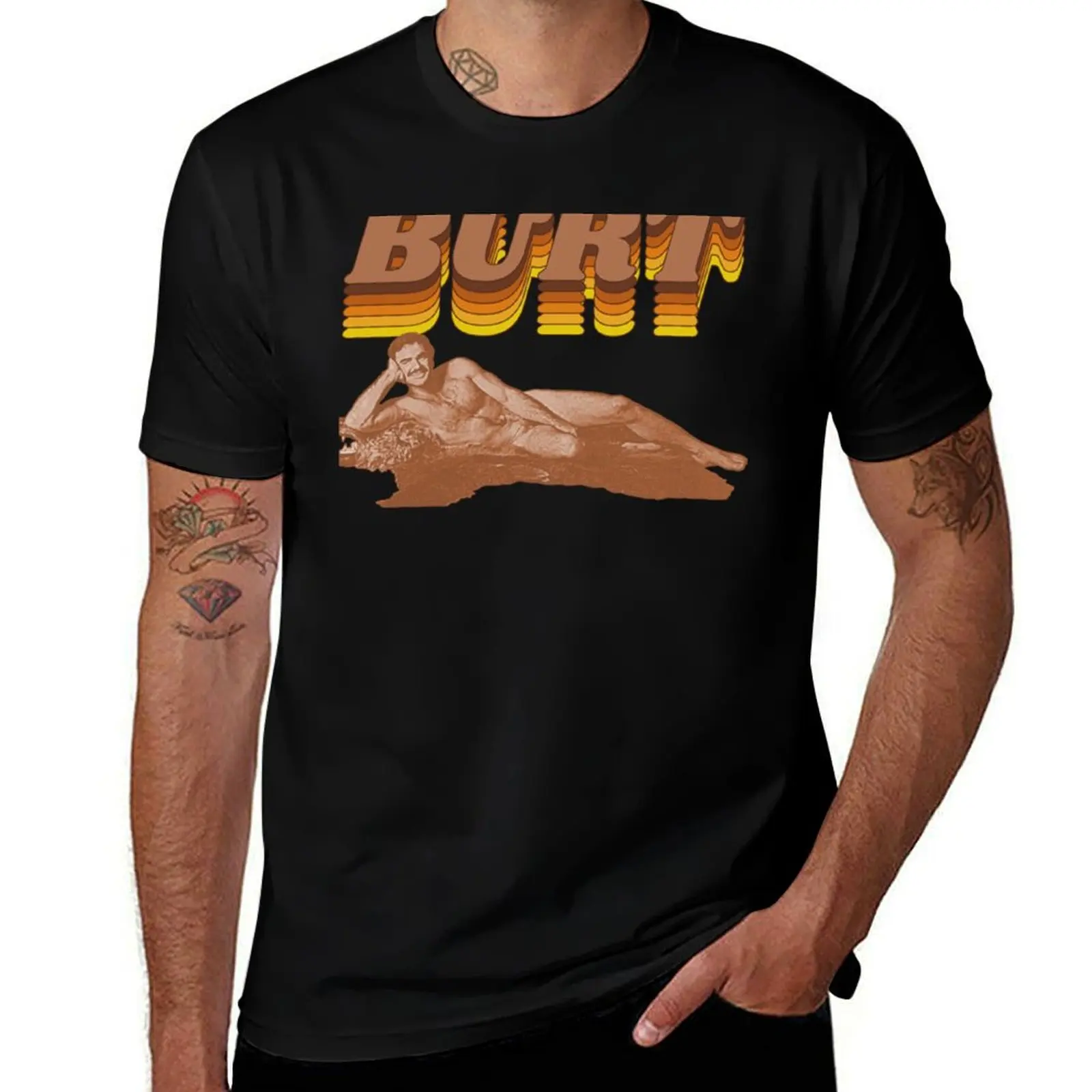 Burt Reynolds Warmest Regards Retro FanArt T-Shirt Plus Size Basic Cotton T-Shirt