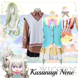 Project Sekai Colorful Stage Kusanagi Nene Cosplay Wonderlands Showtime Cosplay Costume Clothes Wig Cosplay Stage Costume Set