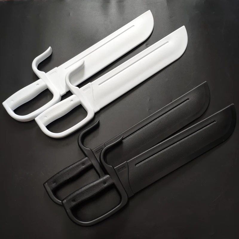 1 Pair Plastic Wing Chun Butterfly Swords Plastic Knife Double Martial Arts Knifives