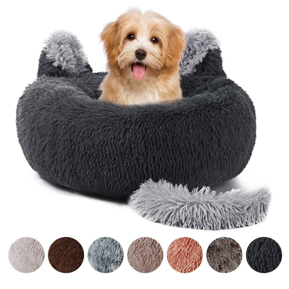 

Super Soft Dog Bed Plush Cat Mat Dog Beds For Large Dogs Bed Labradors House Round Cushion Pet Product Accessories