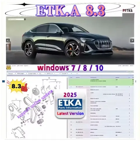 

2025 hot sell ELSAWIN 6.0 with ET KA 8.3 Newest for A-udi for V-W Auto Repair Software Group Vehicles Electronic Parts Catalog