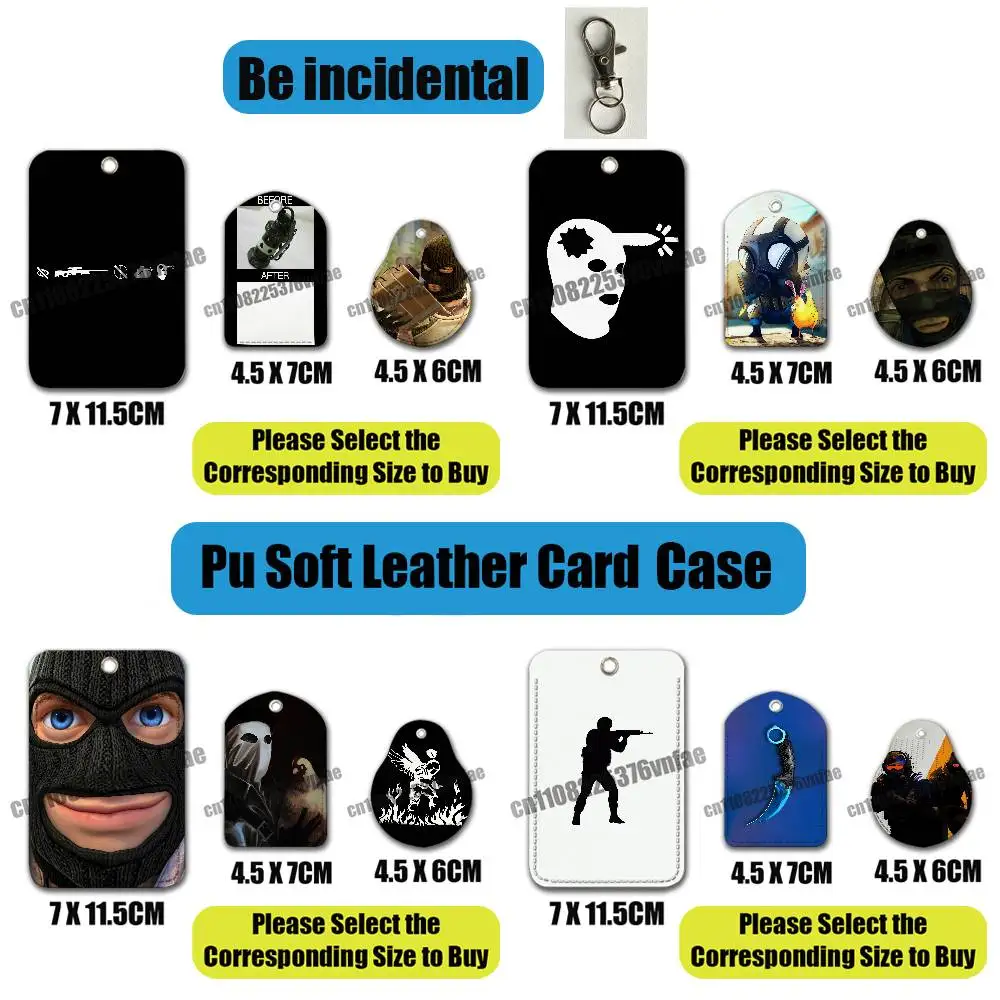 For CSGO CS2 For Air Tag Case Card Sleeve Holder ID Credit Bank Access Keychain For AirTag Shell