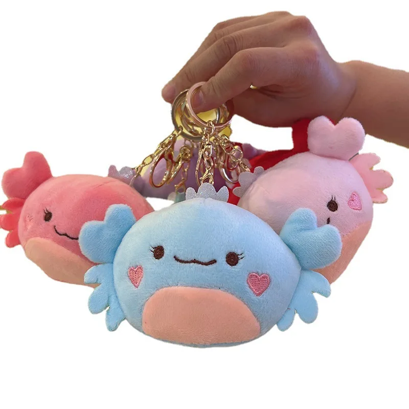 7cm Cute Plush Crab Keychain Anime Plush Figure Pendant Accessories Cute Animals Toys