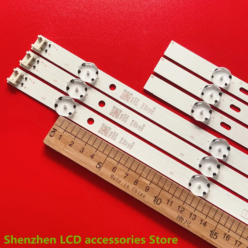 LED الخلفية قطاع ل LG 43LF510V 43LF5100 43LH5100 43LH590 43LJ515V 43LH520V 43LH511T 43LH570V LF51_FHD_A B 43LH51_FHD_A B