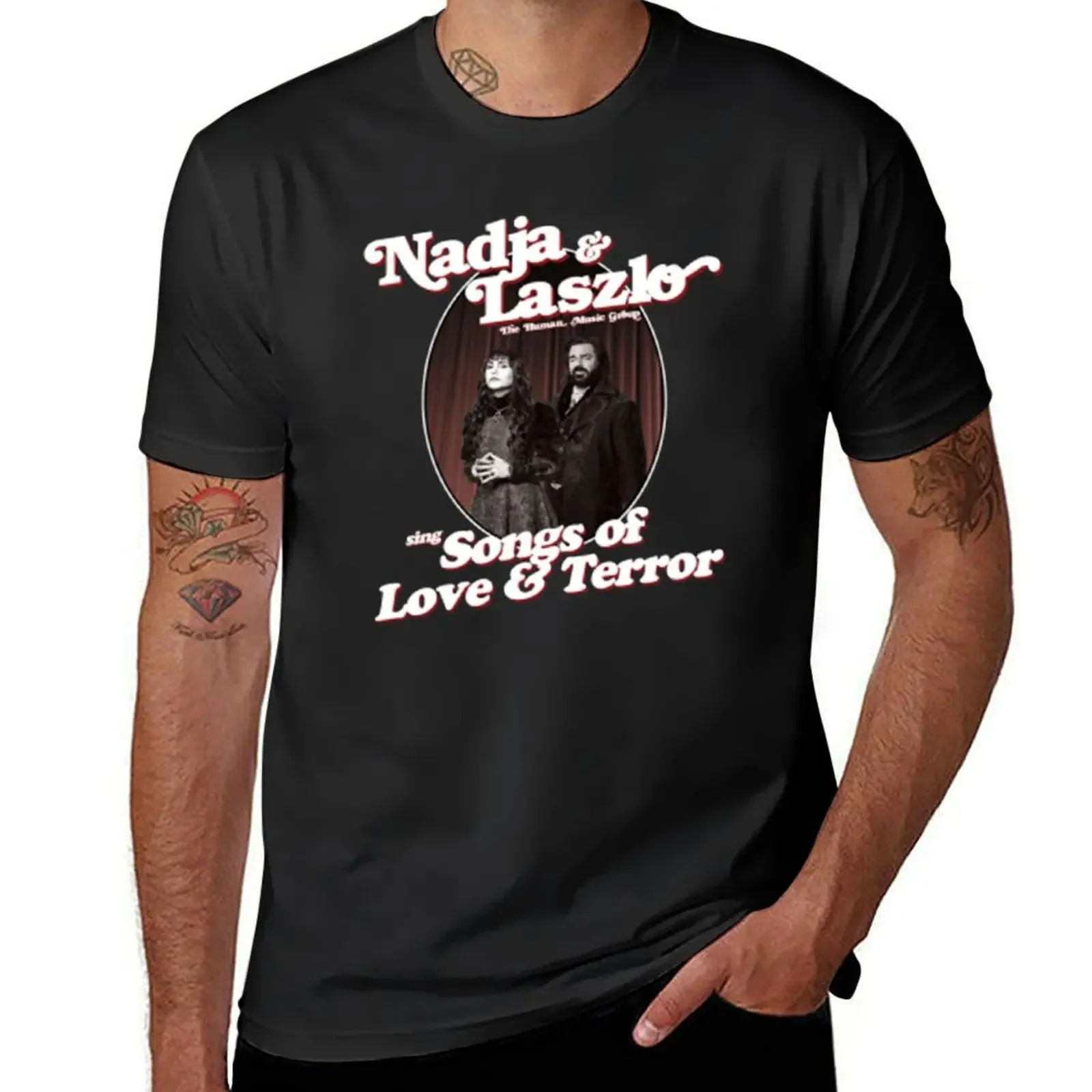 

Nadja And Laszlo The Human Music Group Sing Songs OfLove And Terror T-Shirt boys animal print plain mens graphic t-shirts