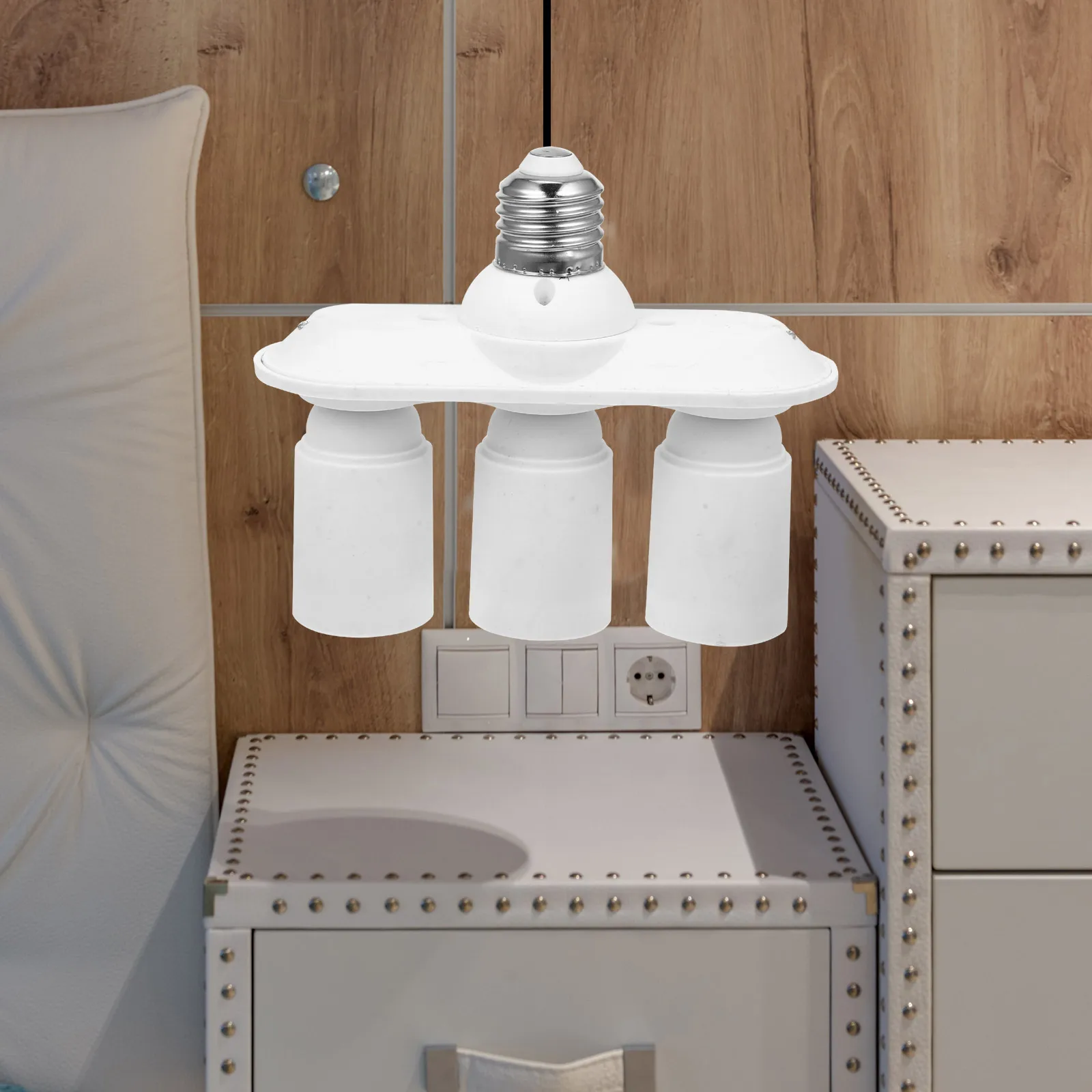 

Light Socket Adapter E27 E26 To 3E27 26 Lamp Holder Splitter Converter For Led Bulbs Socket Extender Multiple Light Sockets