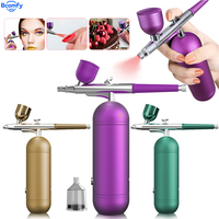 Portable Airbrush Nail With Compressor Airbrush Rechargeable Wireless Handheld Spary Gun for Nails Art Painting Craft