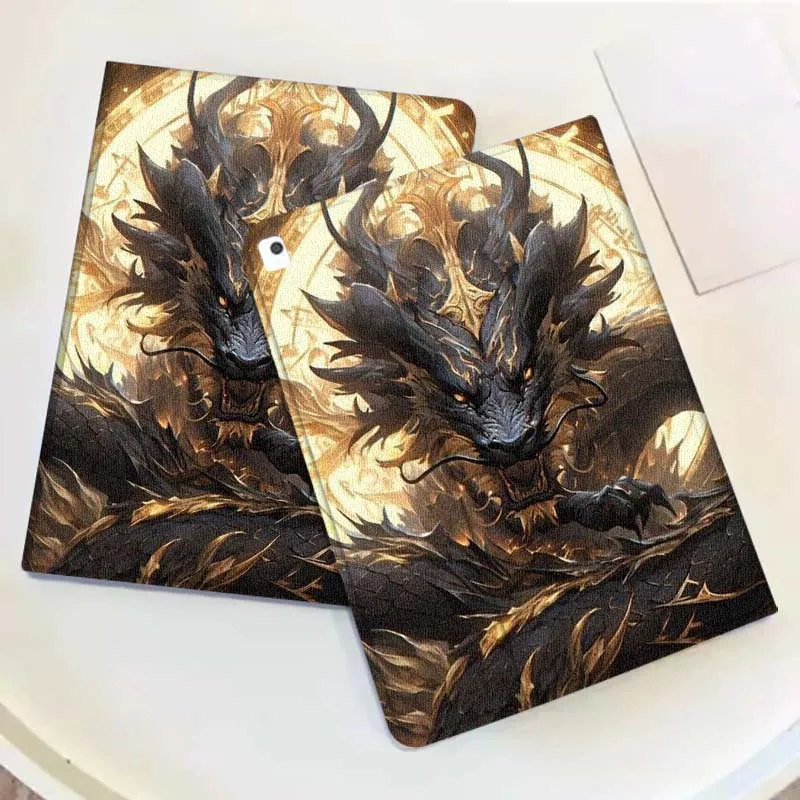 Dragon Cool Stylish Cover For iPad Pro Mini Air 1 2 3 4 5 6 7 10 11 th 8 9 gen 11 M4 M5 Foldable Tablet Case