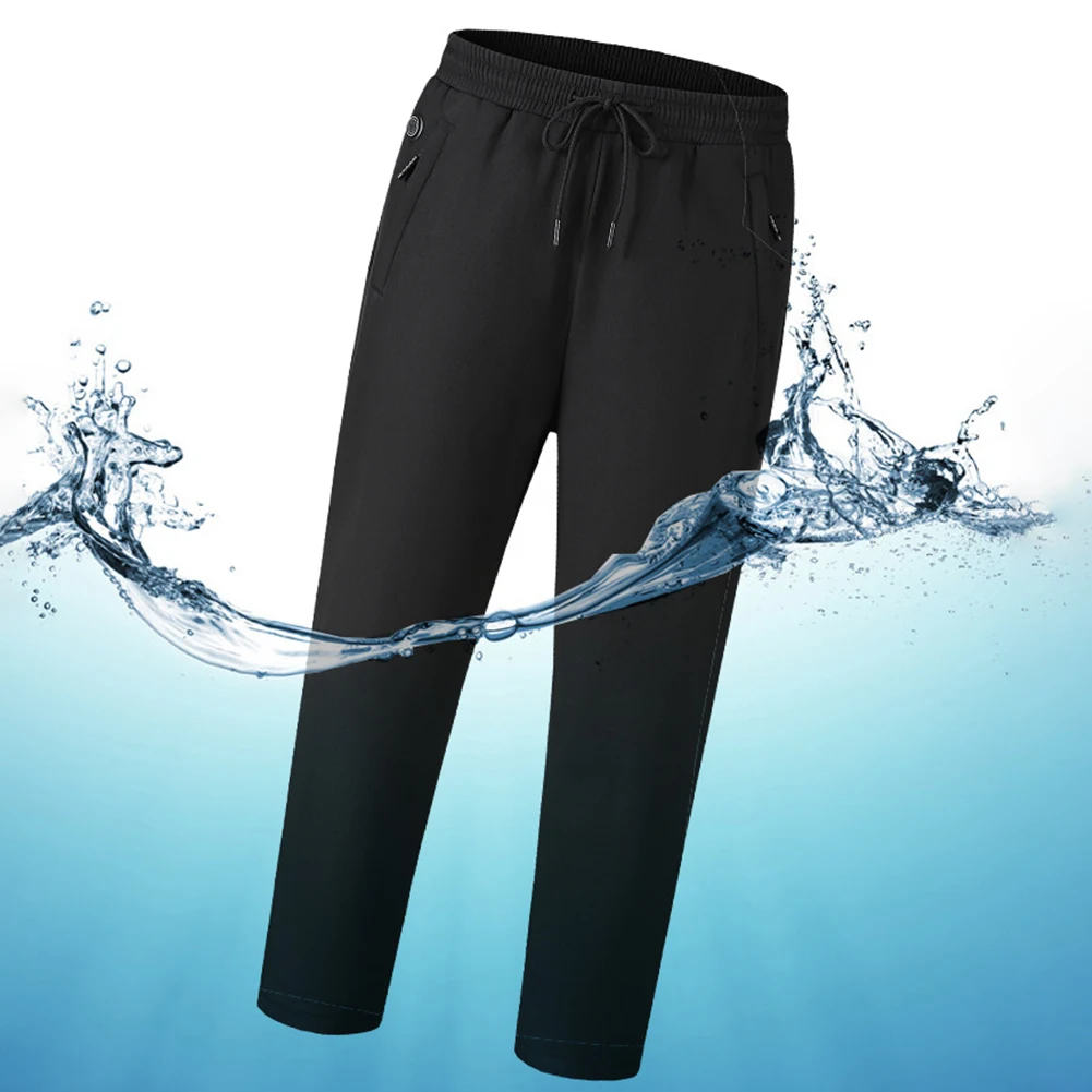 

Heating Pants for Men Women Elastic Waist USB 5V Thermal Pants 3 Temperature Mode Heated Trousers for Skiing Fishing Motorcycle