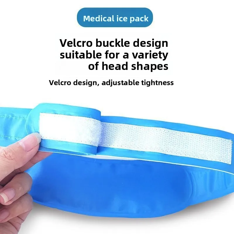 Pacote de gel de resfriamento reutilizável bandana alívio da febre terapia quente e fria compressa adultos redução de temperatura enxaqueca calmante fresco
