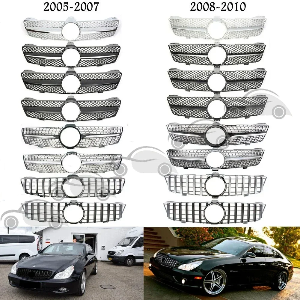 

Car Front Racing Facelift Grille Upper Grill For Mercedes Benz W219 CLS Class 2005 2006 2007 2008 2009 2010