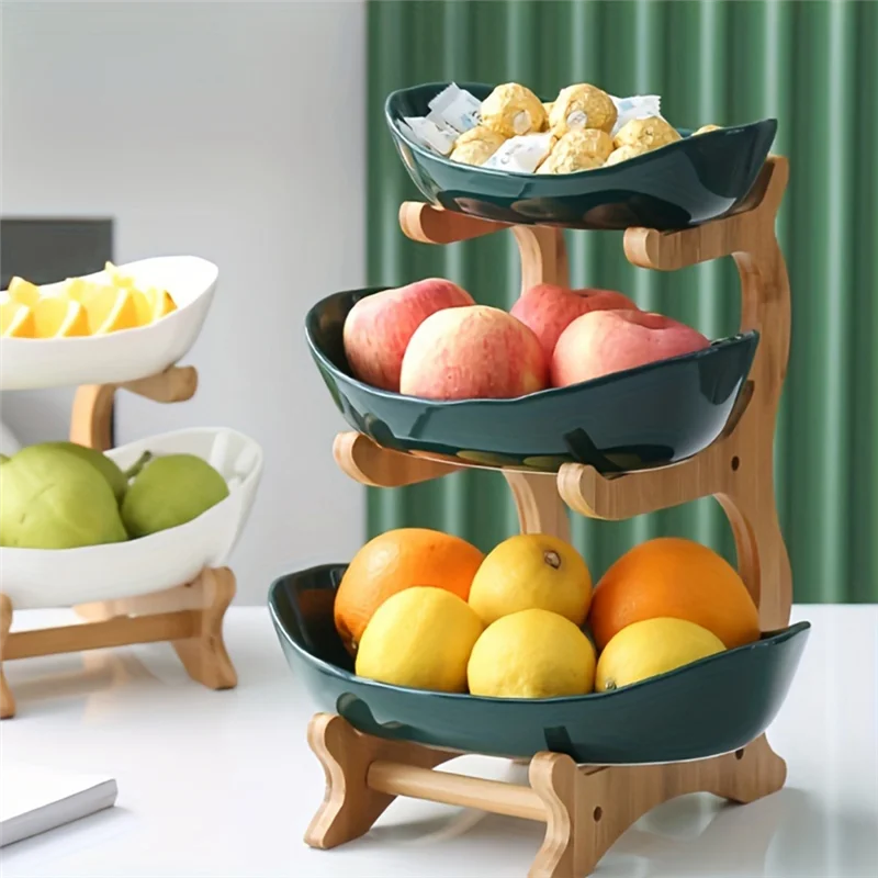 

Fruit Plate, Living Room Kitchen Snack Plate, Modern Dried Fruit Plate Stand Cake Stand, Fruit Basket-Y78A
