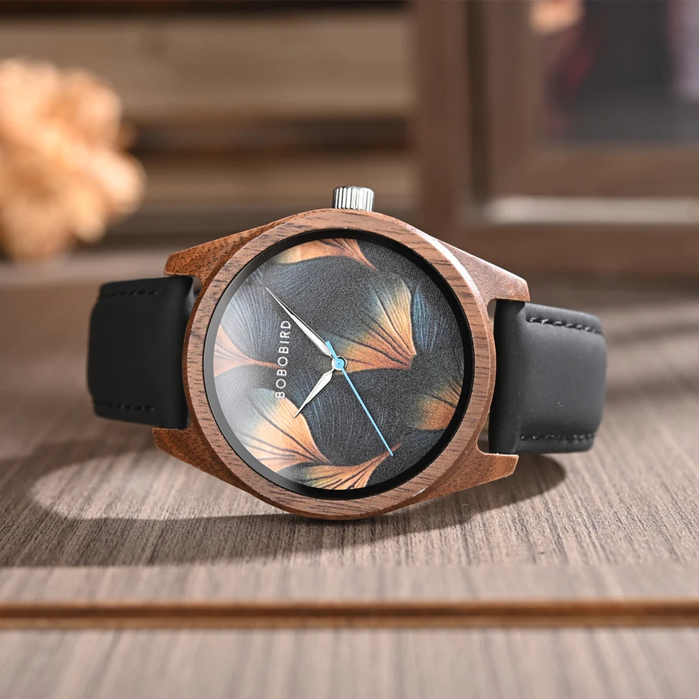 BOBO BIRD موضة ساعات رجالية ساعة يد خشبية حركة كوارتز 2025 جديد مخصص دروبشيبينغ