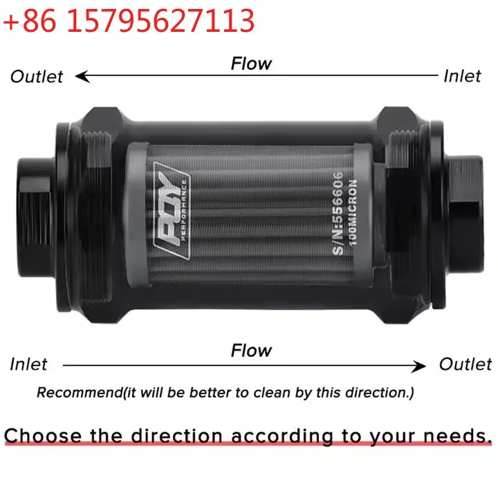 

E85 Aluminum Filter with Stainless Steel Holder AN6/AN8/AN10 Specifications