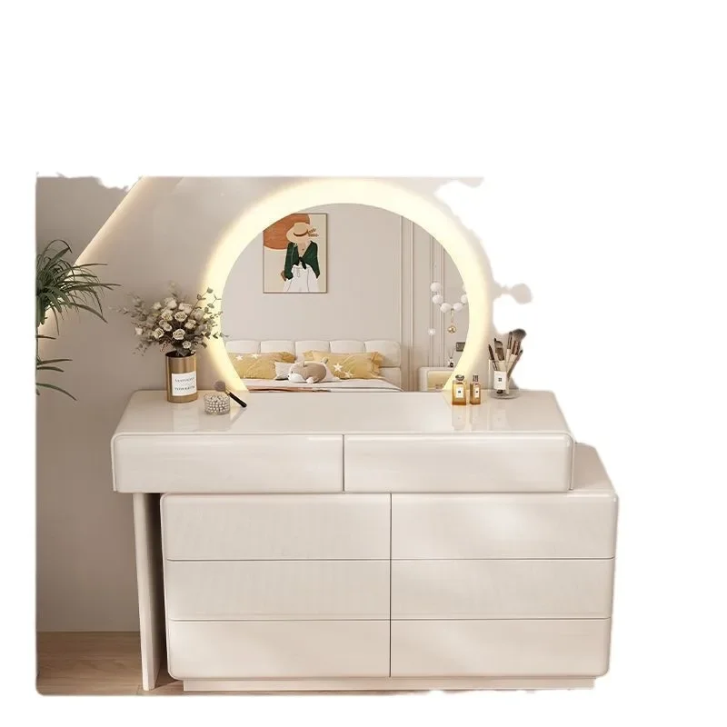 

Cream style bedroom home dresser, light luxury dresser to store master bedroom dresser, modern style new French style