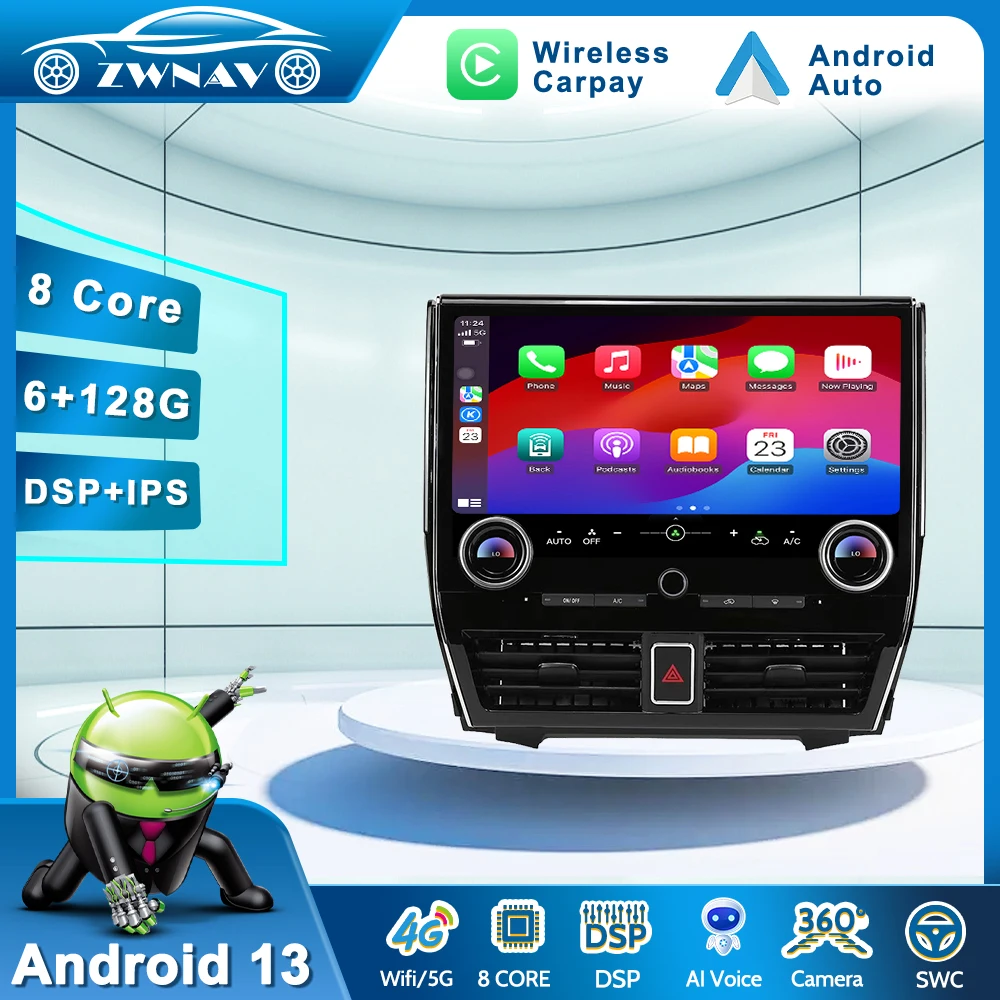

15" Car Radio For Toyota Elfa 30-35-40 Series 2015 - 2023 Car Multimedia Video Player Stereo Auto GPS Navigation Carplay Unit