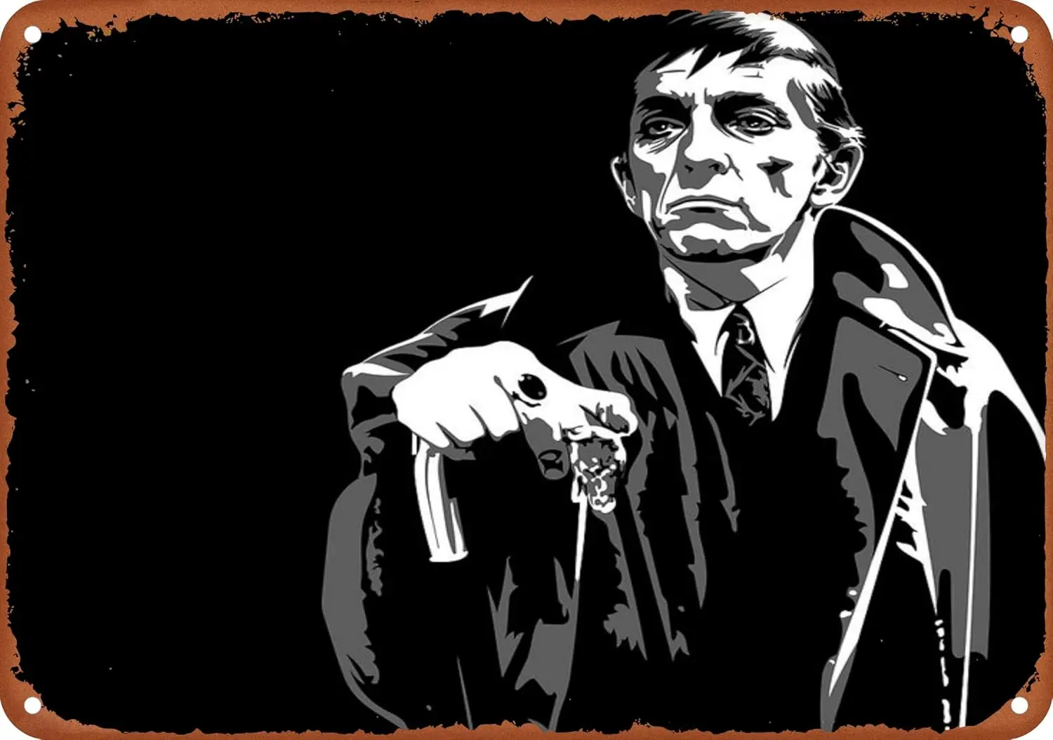 1pcs Dark Shadows Barnabas Collins Matte Poter Metal Tin Sign Bar Living Room Decoration Plaque 8X12 Inch