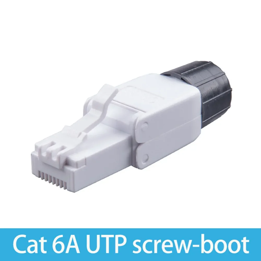 Cat6A Cat7 Network RJ45 Connector Networking UTP With PCB 23-26AWG Crimping Adapter Cat6 Cat.6A Cat7 Ethernet Cable Jacks