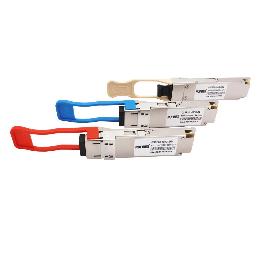 Módulos de Gbase QSFP28-100G, duplex MMF, transceptor MPO, 100G, SR4, 850nm, 100m