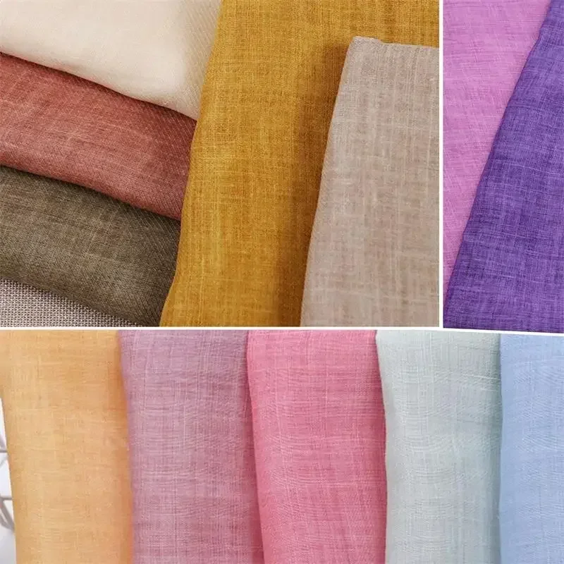 

100% Ramie Cloth Fabric Summer Thin Chinese Style Robe Dress Tissu Linen Fabrics Apparel Fabrics linen fabric for clothing