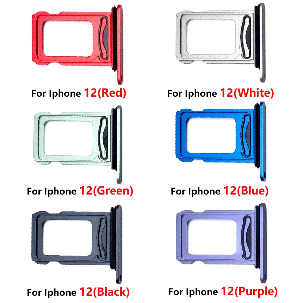 20 Pcs Sim Card Tray For Iphone 12 Mini Sim Holder Slot Replacement Parts