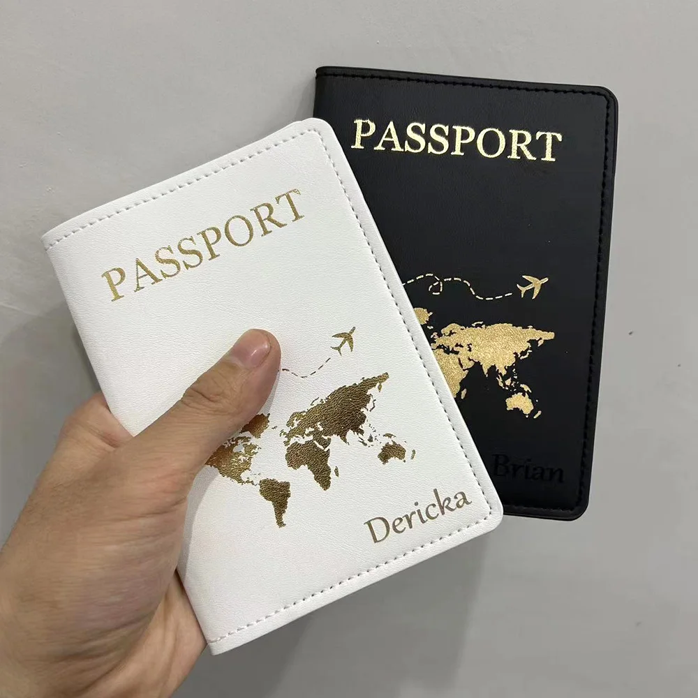 reisepasshülle personalisiert isierte Pass hülle Frauen mit Namen gravierten Passi haber für Paare – Detail 4