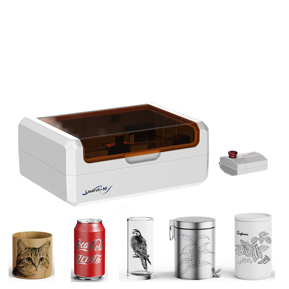 

Laservii M1S Laser Engraving Machine DIY Logo Marking Machine for Colourful Dog Tags Paper Wood Acrylic Leather.
