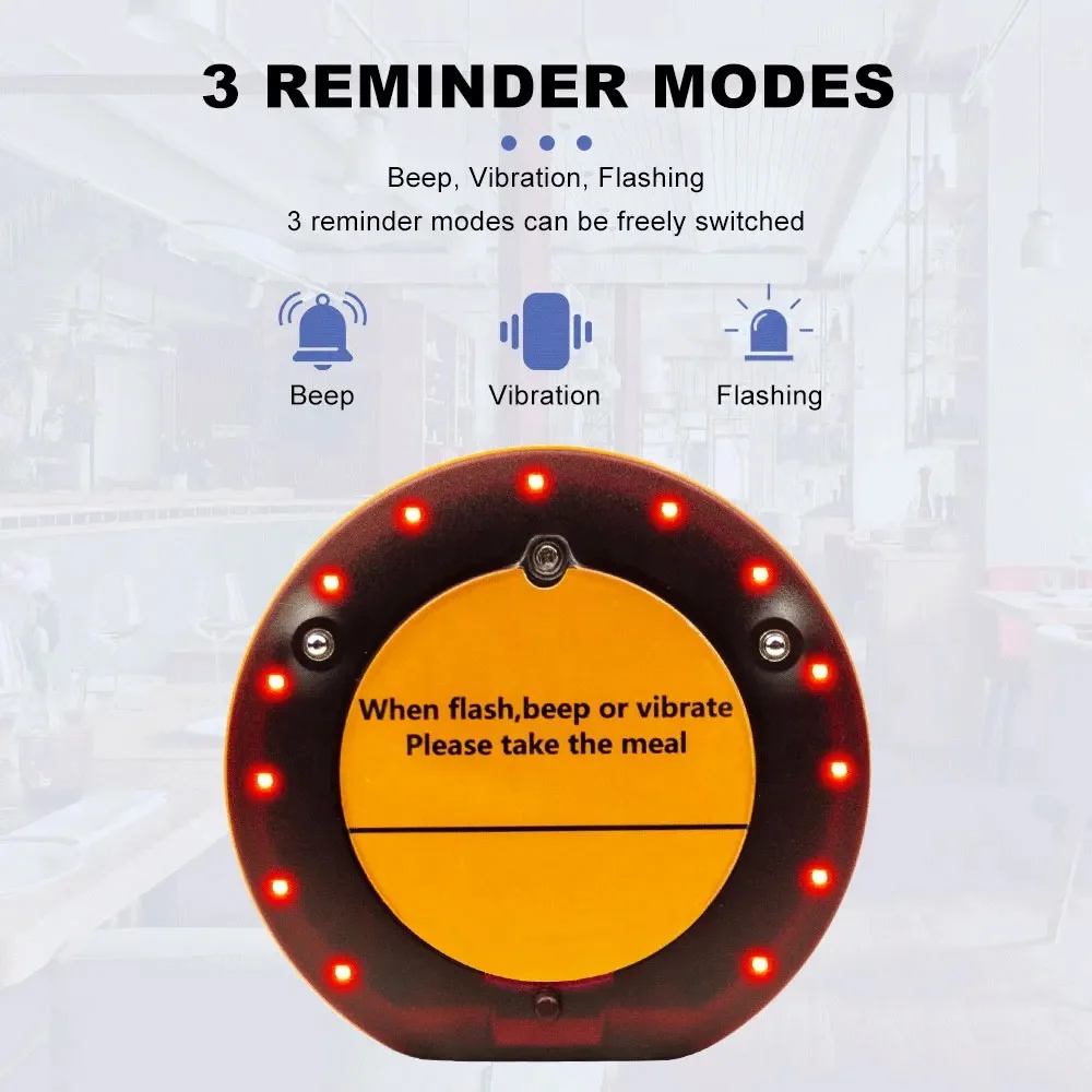 Cafe Long Range Beeper 1 Base 10 Buzzers with Keypad Vibrating Waterproof Wireless Waiter Calling System Pager for Restaurant