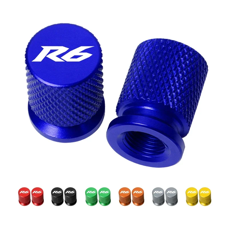 

For Yamaha R6 YZF R6 YZFR6 YZF-R6 2010-2023 Accessories Motorcycle CNC Aluminum Tire Valve Air Port Stem Cover Caps