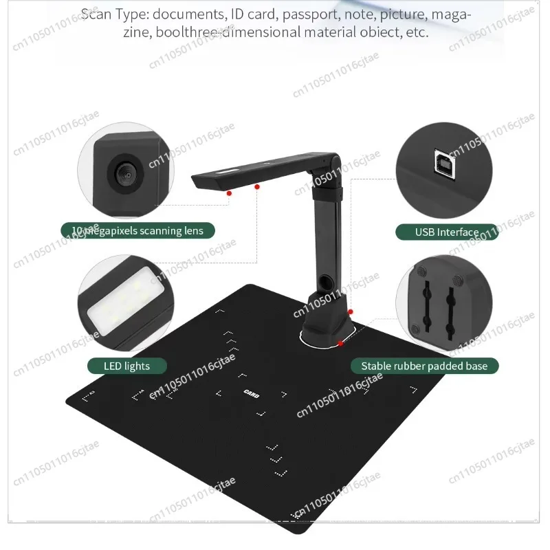 For High Speed Automatic Book Scanner Portable Document Scanner A3 Document Camera