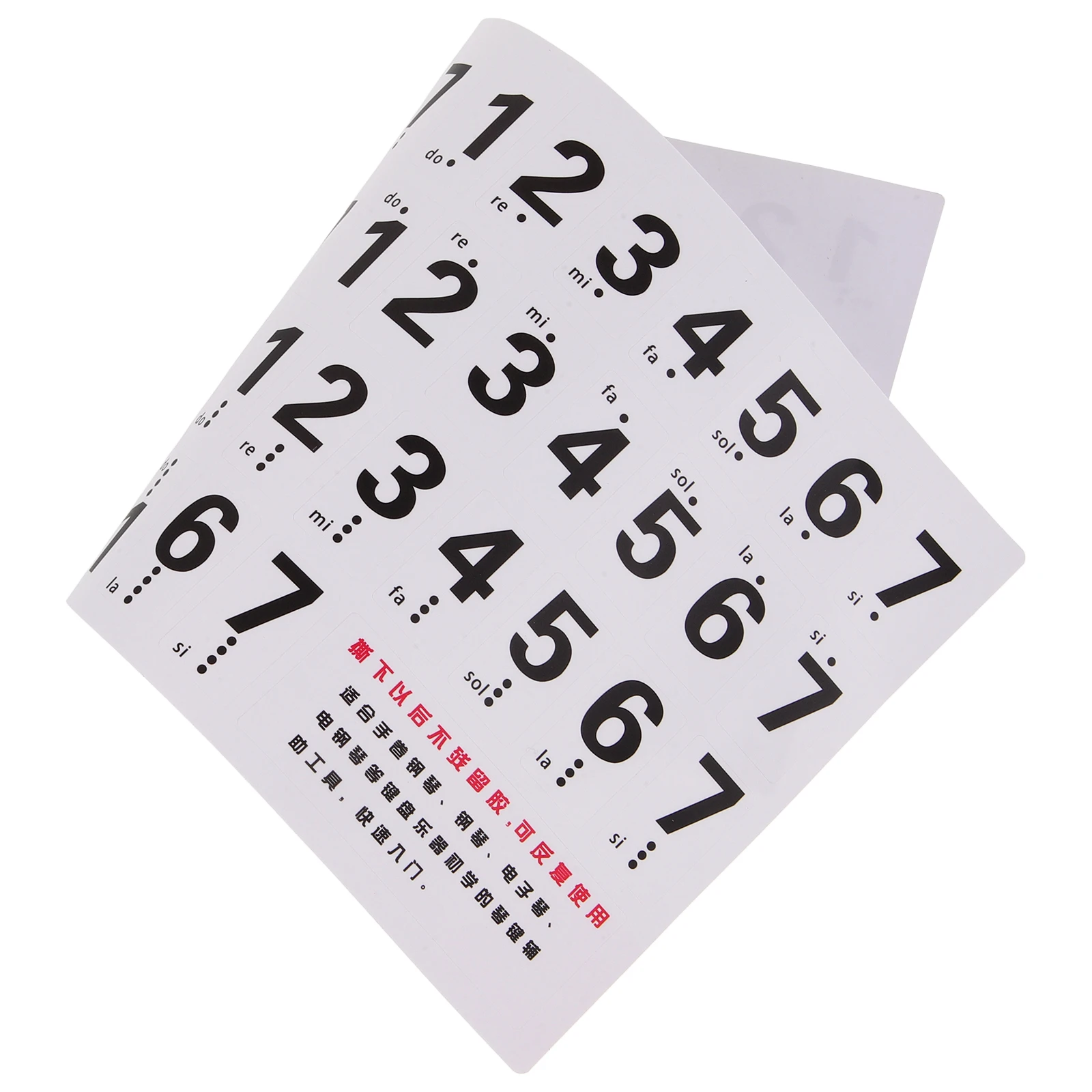 

88 Keys Piano Keyboard Stickers Full Size Letters Labels White PVC Note Non Fading Anti Sweat Wear Resistant Long Lasting No