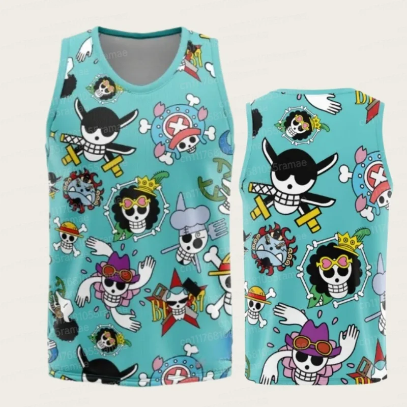 2026 Sommer Einteiliges Retro-Cosplay-Weste Herren Oversize 3D-Druck Ärmelloses T-Shirt Familien-Partnerlook Unisex Kinder-Sportshirt – Detail 9