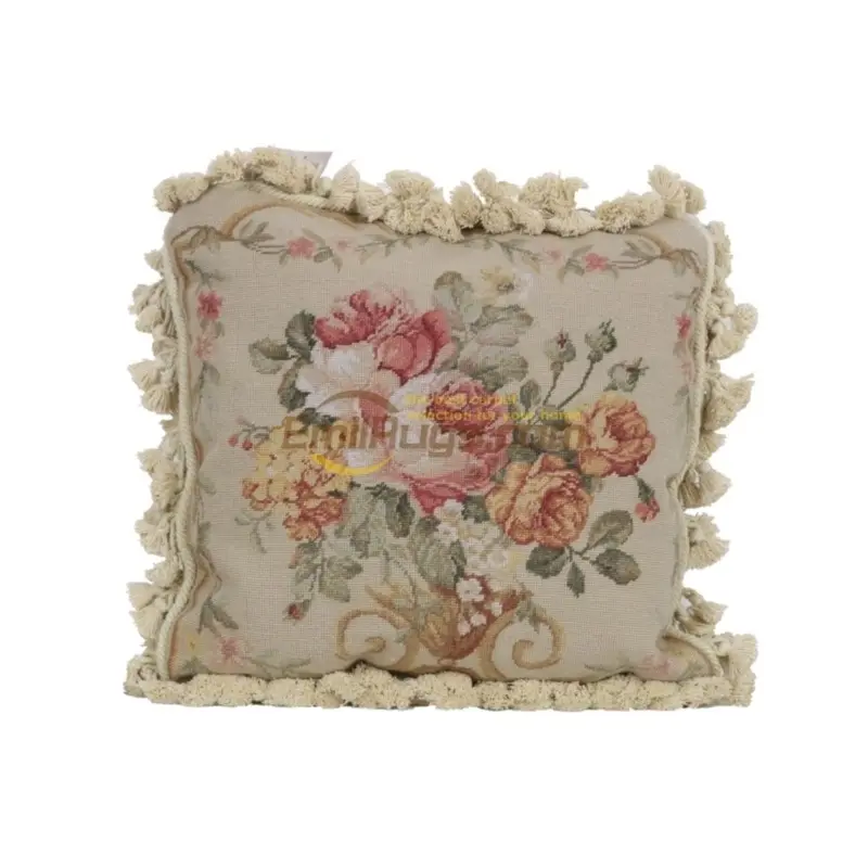 

Needlepoint ethnic French soft outfit floss woven pillow pillow blockbuster pure national collection process