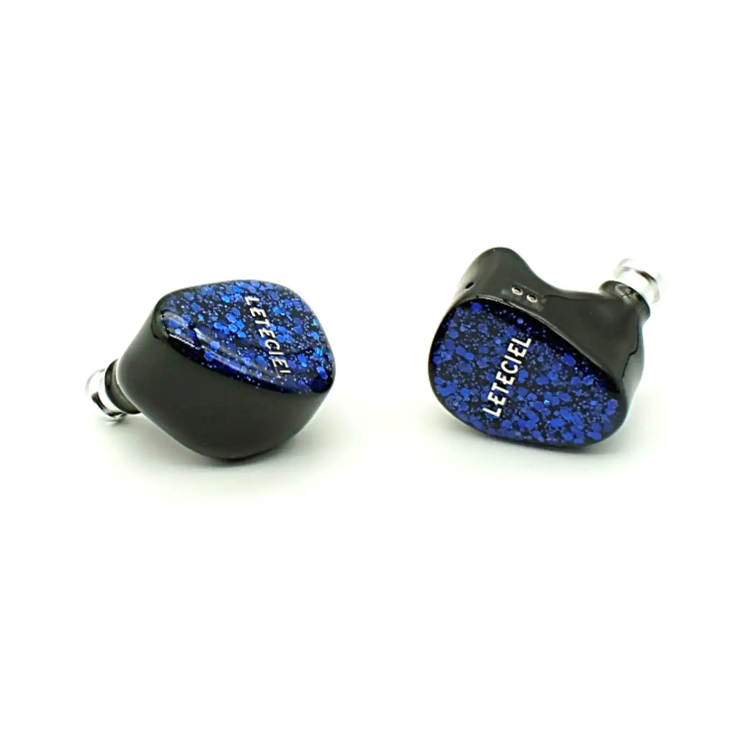 Leteciel Shark 10 مم سائق ديناميكي عالي الأداء مطلي بالبريليوم + 2 سائق ديناميكي محوري 2Pin 0.78 مم HiFi داخل الأذن سماعة أذن