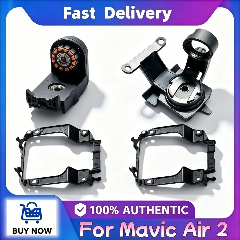 Original Replacement Gimbal Parts for DJI Mavic Air 2 - Brand New Camera Roll Arm Motor and PTZ Lower Bracket Assembly