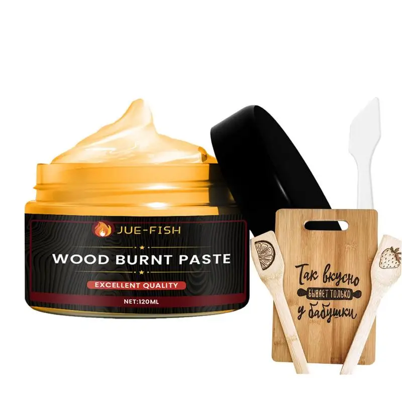 Wood Burning Paste Creative Wood Burner Gel Professional Burn Paste For Wood Craft Combustion Gel For Wood Working Art And Craft