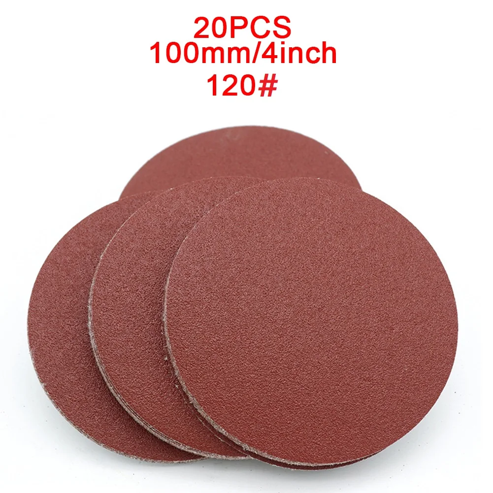 Papel de lija para coche, disco de desbarbado, pulido flocado, 40-2000Grit práctico, 4 pulgadas/100mm
