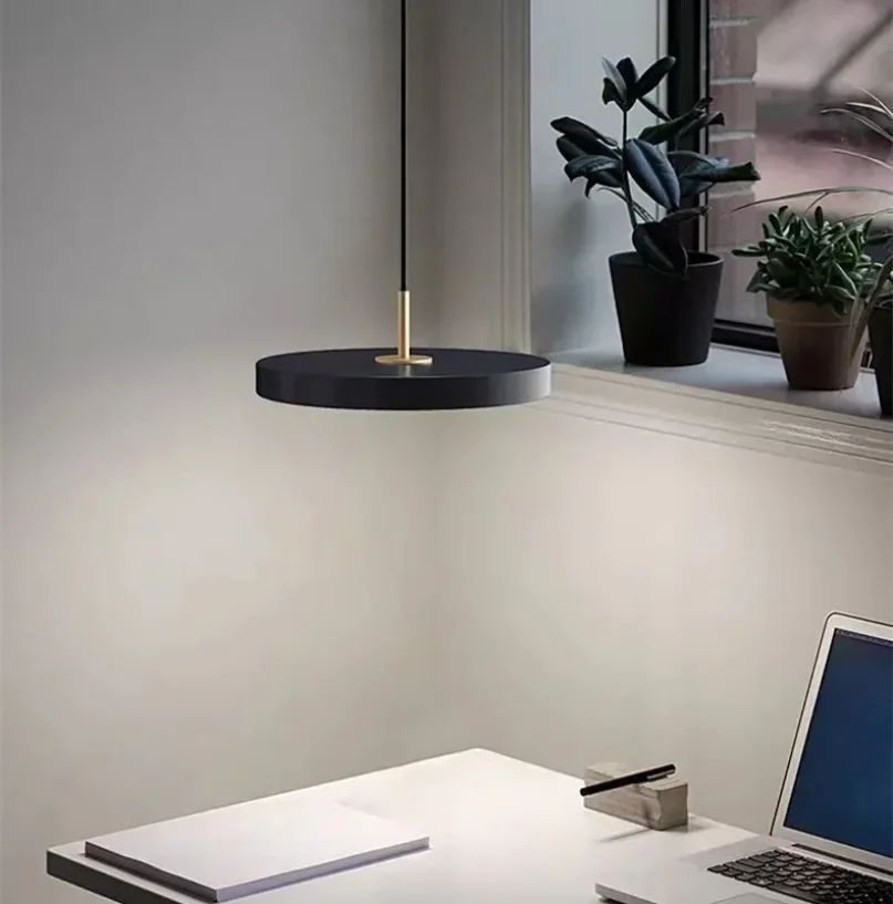 2025 Modern Minimalist Pendant Light LED Disc Lights Study Decor Replica Design Lamp For Bedroom Living Room Office Home Design