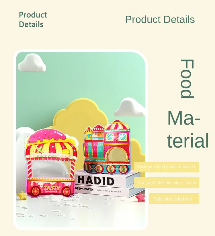10/50 Stück Märchenhafte Süßigkeitentüten, lebensmittelecht, mit Reißverschluss, versiegelte Snackbeutel für Kekse, Süßigkeiten, Hochzeiten, Kindergeburtstage, Partygeschenke – Detail 4