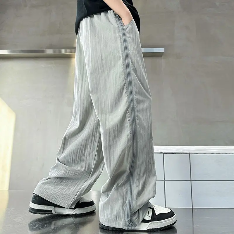 Boys' Anti-Mosquito Korean Style Trendy Versatile Summer Lightweight Casual Pants 2026 New Arrival for Middle Kids