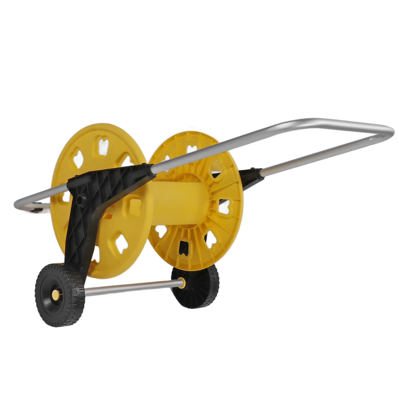 

Aluminum Hose Reel Garden Hose Reel Cart Yellow Hose Reel Cart Water Hose Cart Holds 80m of Water Pipe Hose Reel Water Hose Cart