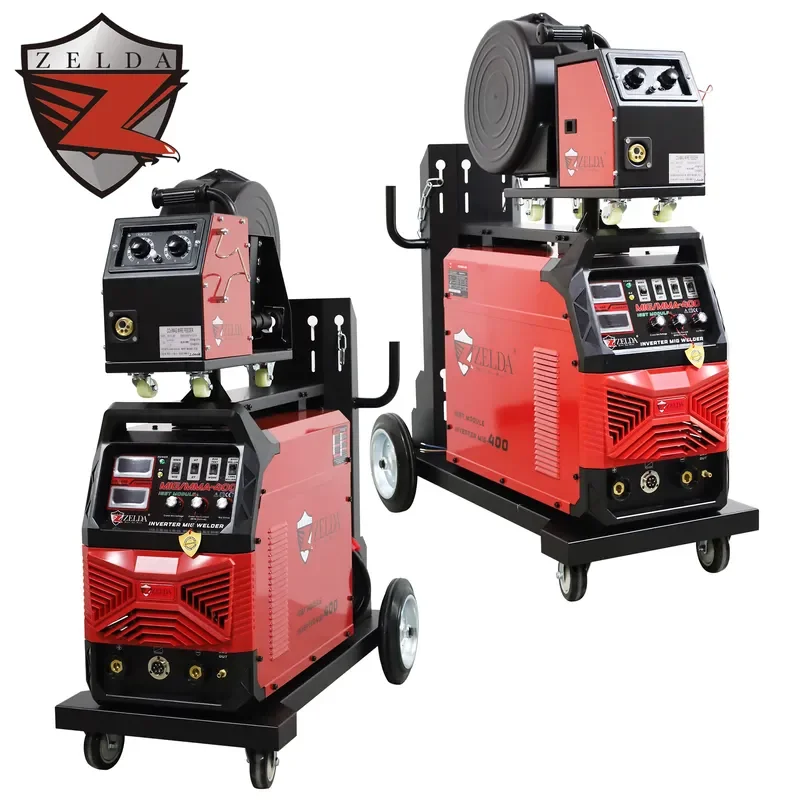 

Zelda Professional 380V Mig Welder FCAW Semi-automatic Welding Station Soldadora Mig Mag Welding Machine 400 Amp