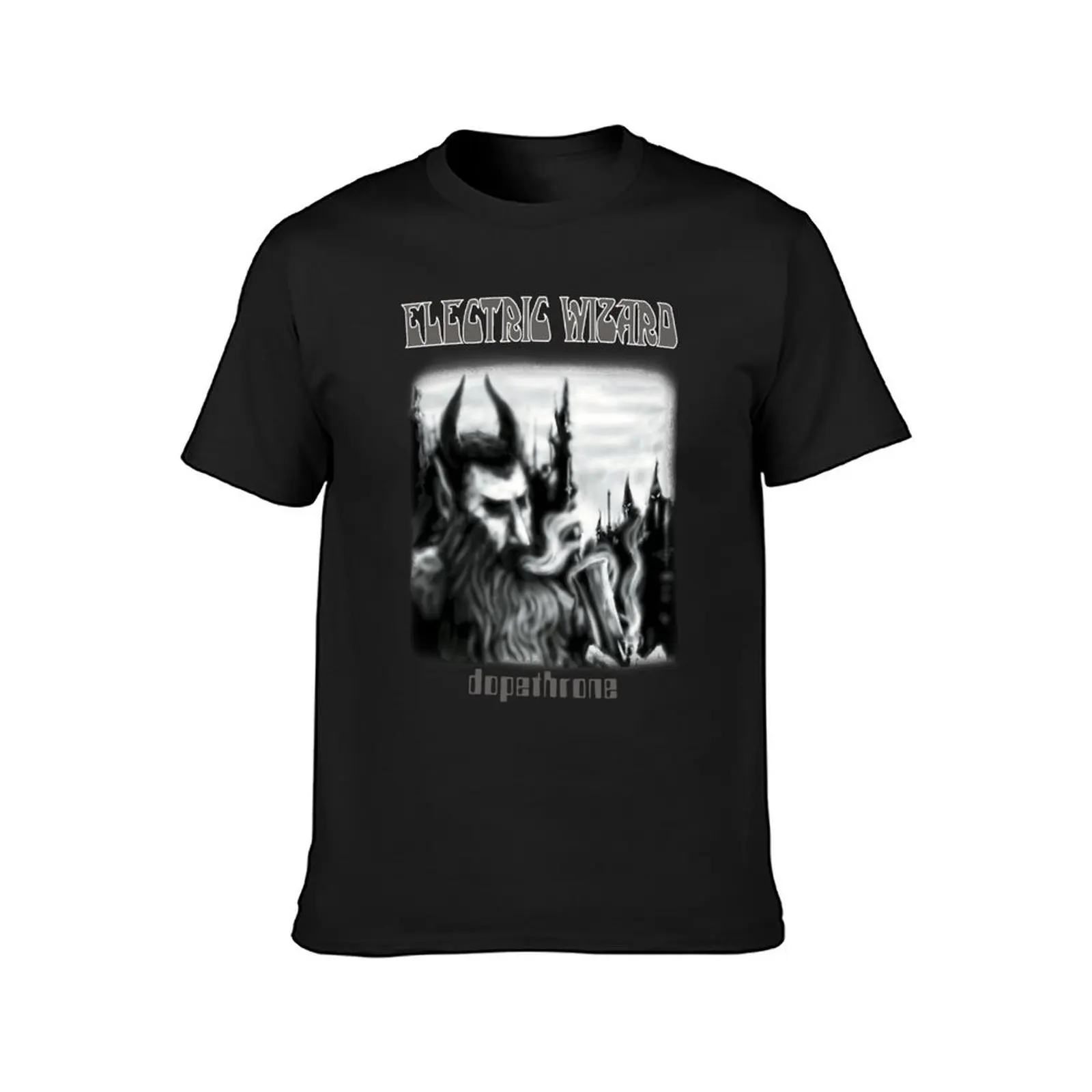 Dopethrone - Electric Wizard - Classic Old School UK DoomStoner Metal T-Shirt vintage cute clothes men t shirts