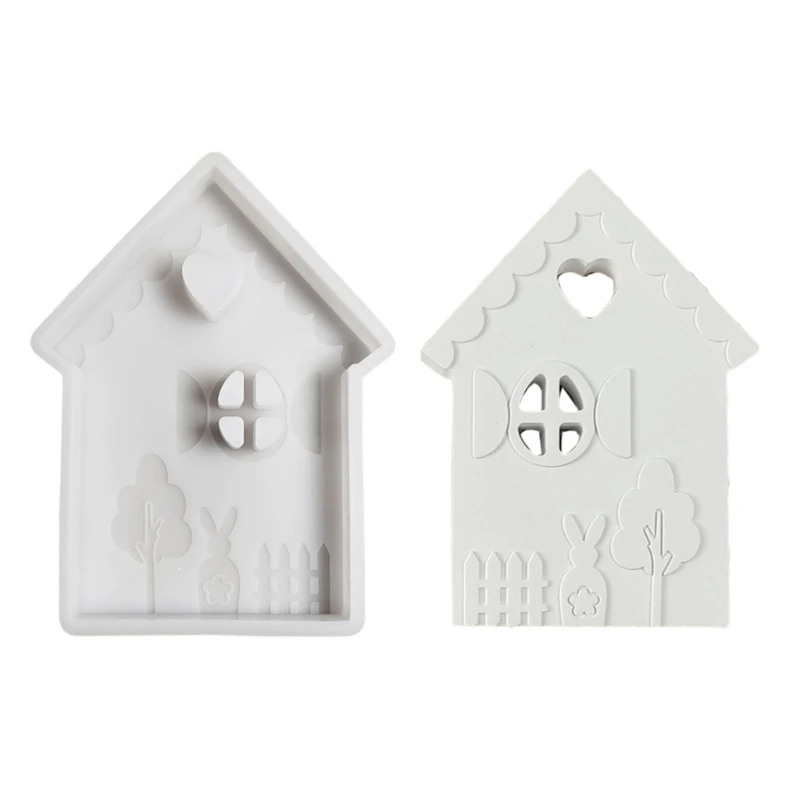 

Creative Silicone Mold Set for Sturdy Resin Gypsum House Portable for Art Lovers Dropshipping