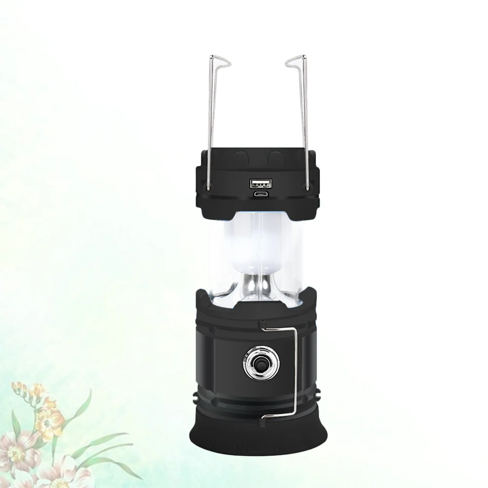 

1Pcs Solar Powered Camping Lantern LED Tent Light USB Charging Outdoor Emergency Lamp Portable High Brightness
