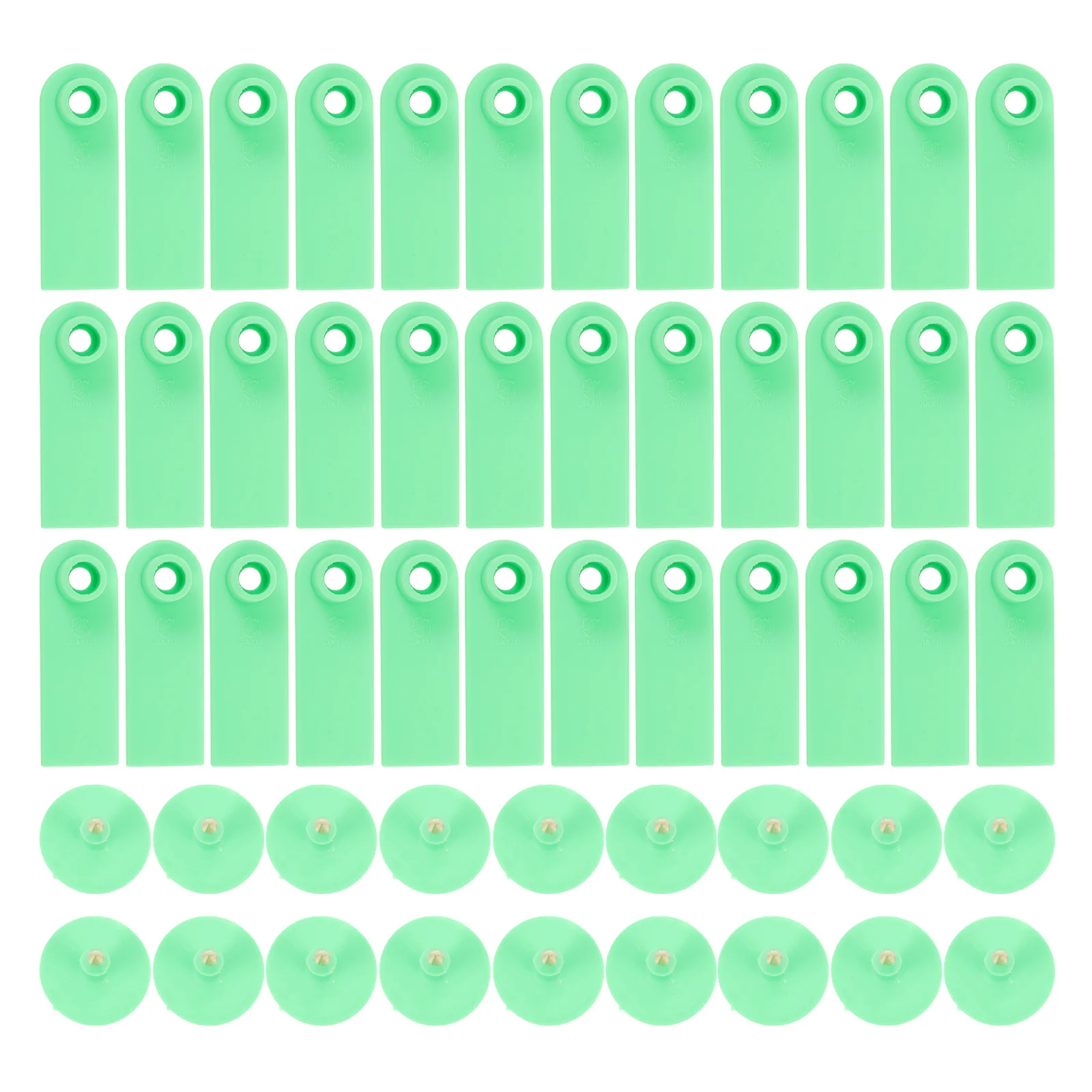 

100Pcs Livestock Ear Tags Plastic Cattle Goat Pig Tags Safe Durable Precise Incision Disease Transfer Prevention