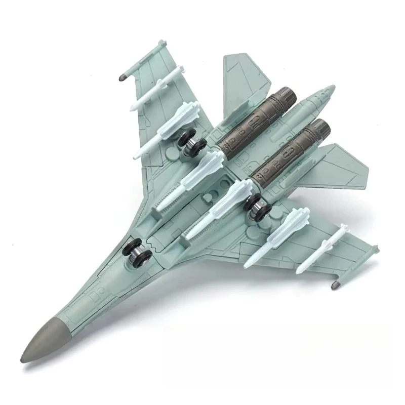 

1/100 Russian SU35S Multi-purpose Fighter Glue-free Pre-colored Assemble Model Boy Toy