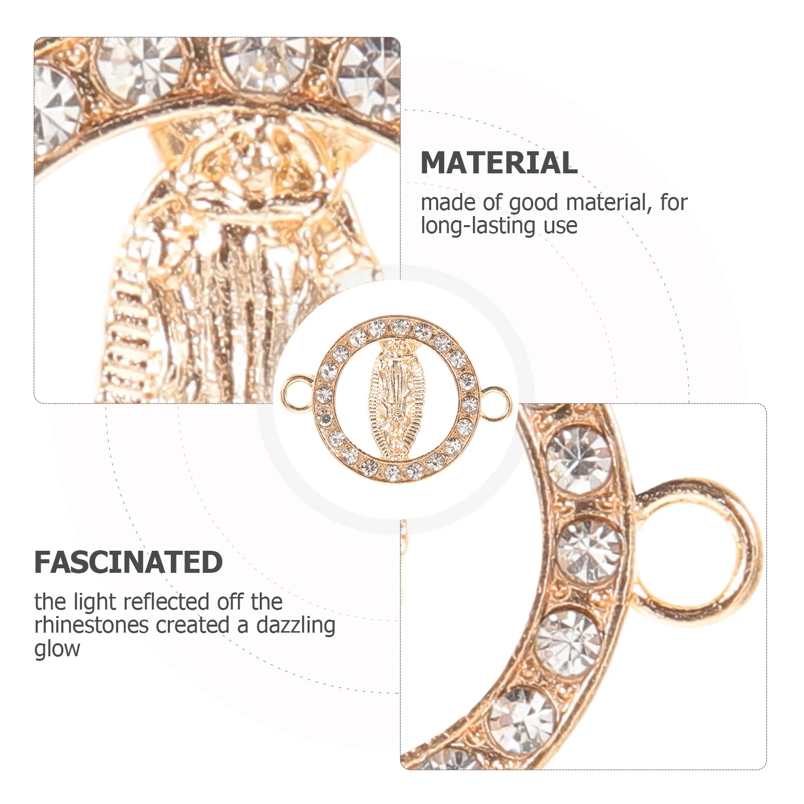 

20Pcs Mary Pendant Charms Alloy Jewelry Connectors Sturdy DIY Craft Accessories for Necklace Bracelet Making Projects